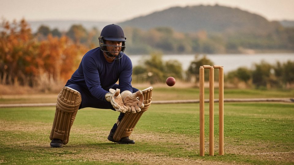 Cricket bat being checked